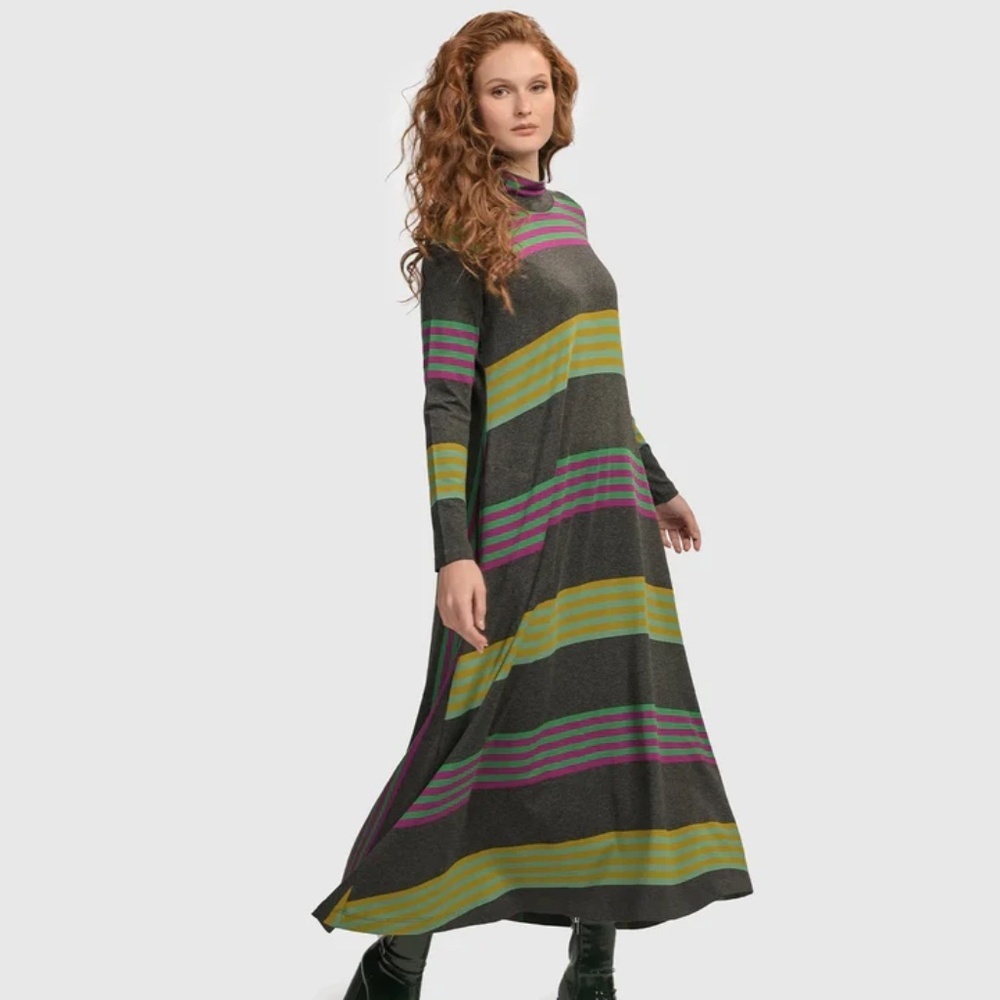 Urban by Alembika Women's Striped Maxi Dress EUC